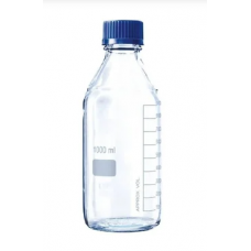 Borosillicate Glass Reagent Bottle Narrow Mouth Screw Cap 1000 ML